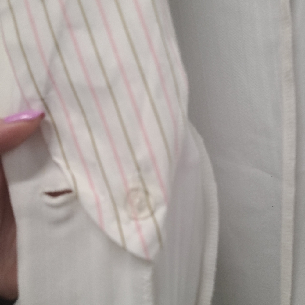 My Michelle creme blazer with removable stripe lapel 13/14 - Picture 2 of 6